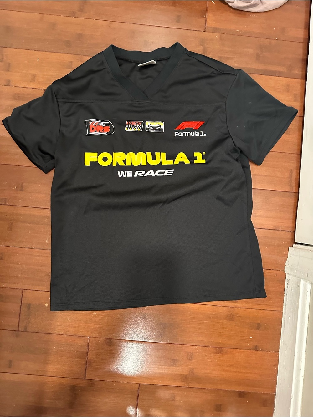 Hybrid Apparel Black Formula 1 Graphic Short Sleeve Tee